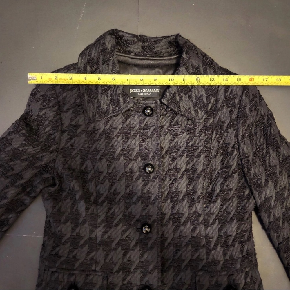 DOLCE & GABBANA Black Suit Blazer Skirt Suit Set VINTAGE - Picture 11 of 13